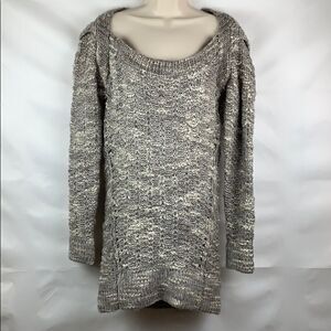 VPL grey & cream alpaca wool blend sweater dress